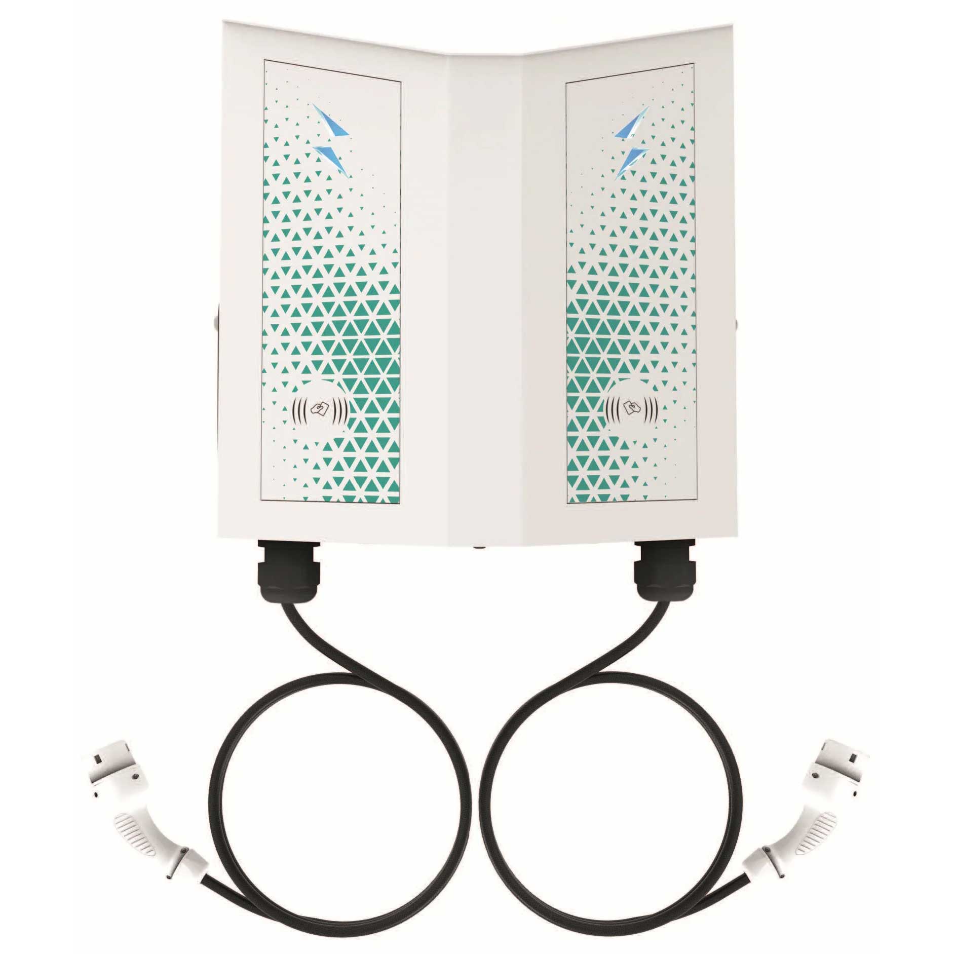 ChargeMobile Dual Pro AC Charger 22kW + 22kW Type2 Kablolu